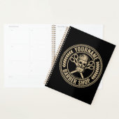 Aangepaste Barber Shop Skull Rockabilly Salon Planner (Display)