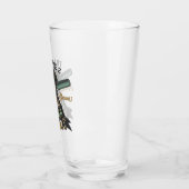 Aangepaste Barber Winkel Retro Haircuts Shaves Glas (Links)