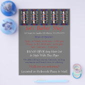 Aangepaste Barberwinkel / reclame / brochure (Enkel)