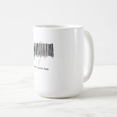 Aangepaste barcode tekst ontwerp koffiemok (Voorkant rechts)