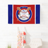Aangepaste Baseball Baby shower banner bevestigen (Insitu)