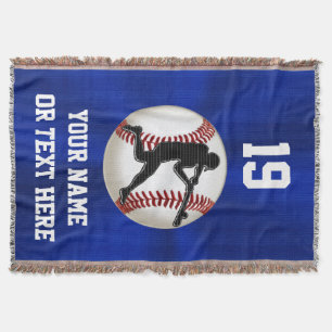 Aangepaste Baseball Blanket voor jongens Deken