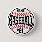 Aangepaste Baseball Button Baseball Team Player Bu (Voorkant)