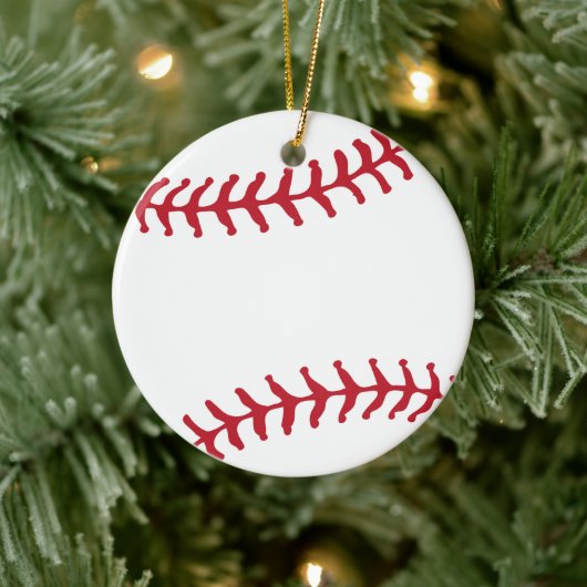 Aangepaste Baseball cadeau voor sportteam Keramisch Ornament (Boom)
