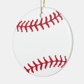 Aangepaste Baseball cadeau voor sportteam Keramisch Ornament (Links)