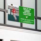 Aangepaste Baseball Coach Coaching Class Lessen Gr Spandoek (Buitenkant Gebouw)