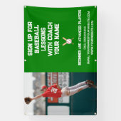 Aangepaste Baseball Coach Coaching Class Lessen Gr Spandoek (Verticaal)