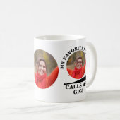 Aangepaste baseball-foto van mijn favoriete baseba koffiemok (Voorkant rechts)