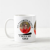 Aangepaste baseball-foto van mijn favoriete baseba koffiemok (Links)