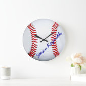 Aangepaste Baseball Grote wandklok Klok (Huis)