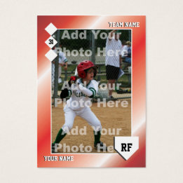 Aangepaste Baseball-Kaart Visitekaartjes
