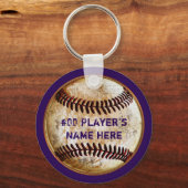 Aangepaste Baseball-keyketens voor cadeautjes van Sleutelhanger (Voorkant)