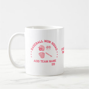 Aangepaste Baseball Mom Squad Mok   Perfect cadeau