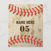 Aangepaste Baseball Name Number Retro (Voorkant)