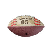 Aangepaste  Baseball Name Number Retro American Football (Gedraaid 270)