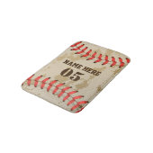 Aangepaste  Baseball Name Number Retro Badmat (Gekanteld)
