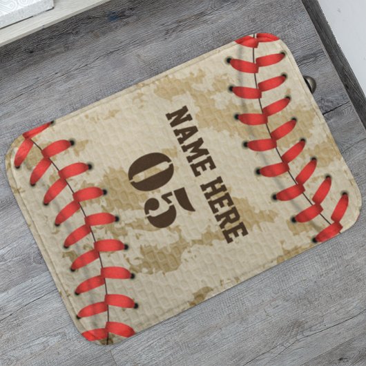 Aangepaste  Baseball Name Number Retro Badmat