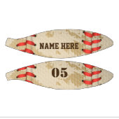 Aangepaste  Baseball Name Number Retro Basketbal (Panelen)