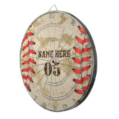 Aangepaste  Baseball Name Number Retro Dartbord (Voorkant Rechts)