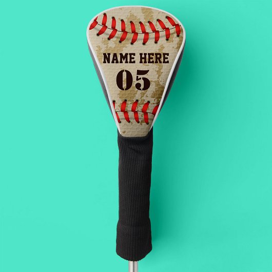Aangepaste Baseball Name Number Retro Golfheadcover