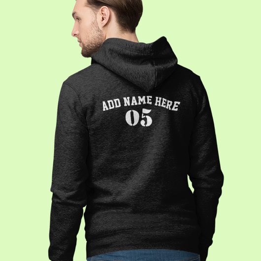 Aangepaste Baseball Name Number Retro Hoodie