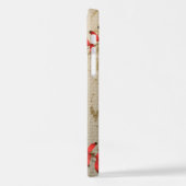 Aangepaste Baseball Name Number Retro iPhone Hoesje (Linkerkant)