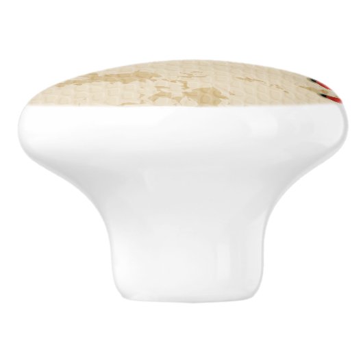 Aangepaste  Baseball Name Number Retro Keramische Knop (Zijkant)