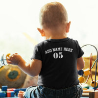 Aangepaste Baseball Name Number Retro