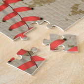 Aangepaste Baseball Name Number Retro Legpuzzel (Zijkant)