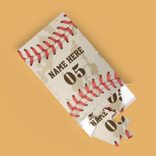 Aangepaste Baseball Name Number Retro Legpuzzel