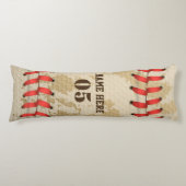Aangepaste  Baseball Name Number Retro Lichaamskussen (Voorkant)