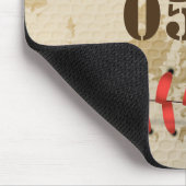 Aangepaste  Baseball Name Number Retro Muismat (Hoek)