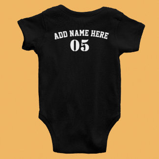 Aangepaste  Baseball Name Number Retro Romper