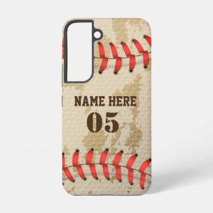 Aangepaste  Baseball Name Number Retro Samsung Galaxy Hoesje