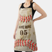 Aangepaste  Baseball Name Number Retro Schort (Insitu)