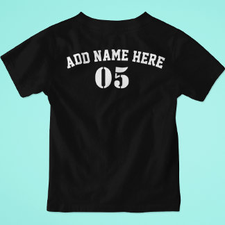 Aangepaste  Baseball Name Number Retro T-shirt