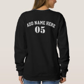 Aangepaste Baseball Name Number Retro Trui (Achterkant)