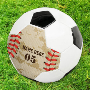 Aangepaste  Baseball Name Number Retro Voetbal
