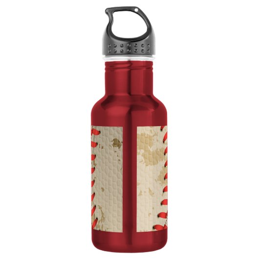 Aangepaste Baseball Name Number Retro Waterfles (Achterkant)