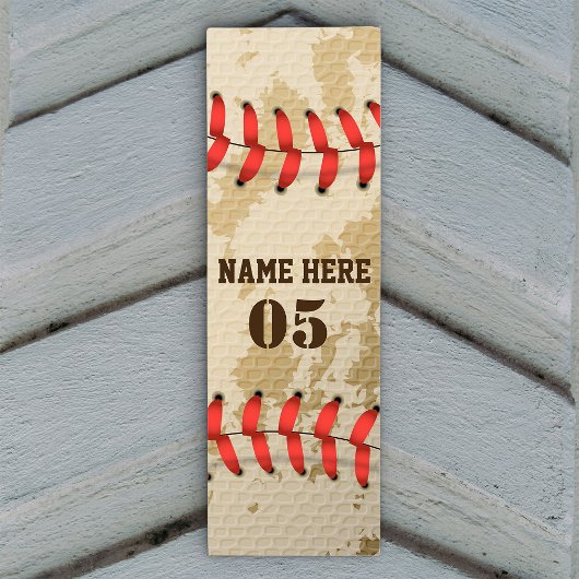 Aangepaste Baseball Name Number Retro Yogamat