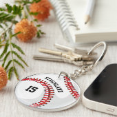 Aangepaste Baseball Sportpan Sleutelhanger (Voorkant Rechts)