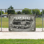 Aangepaste Baseball Team Spirit Banner (Insitu)
