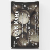 Aangepaste Baseball Team Spirit Banner (Verticaal)