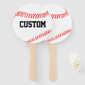 Aangepaste Baseball-teamnaam ventilatoren voor ven Handwaaier (Voorkant en achterkant)