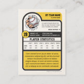 Aangepaste Baseball Trading Kaart,  Speler Kaart Contactkaartje (Achterkant)