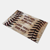 Aangepaste  Baseball Welkom Mat (Schuin)
