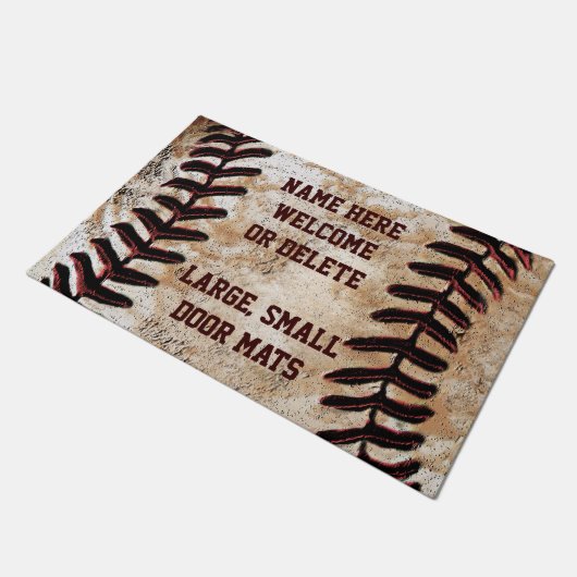Aangepaste  Baseball Welkom Mat (Schuin)