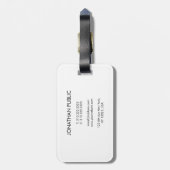 Aangepaste basgitaar muziek Sjabloon Tekst toevoeg Bagagelabel (Achterkant verticaal)