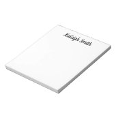 Aangepaste basis vaste, witte penseel notitieblok (Gedraaid)