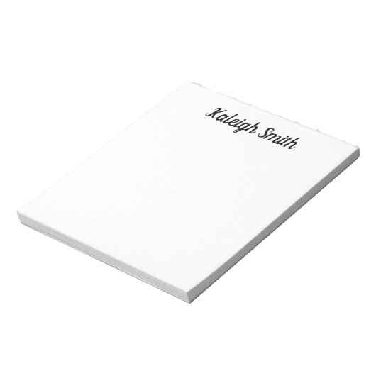 Aangepaste basis vaste, witte penseel notitieblok (Gedraaid)